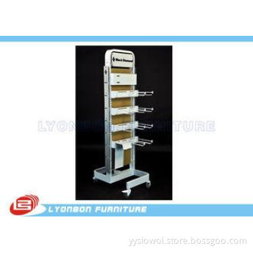 Shop products Metal Wooden Display Stands With Metal Hooks